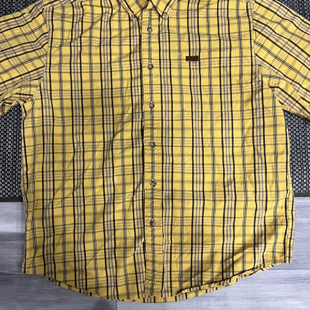 Carhartt Yellow Checkered Men's Shirt - Picture 1 of 4